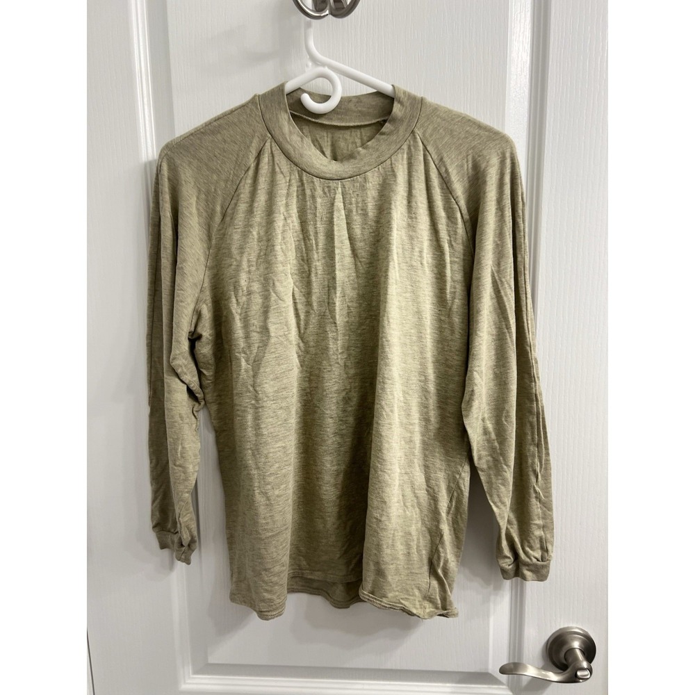 Potomac Field Gear Mens Large Tan FR Tactical Base Layer Mock Neck Shirt USA